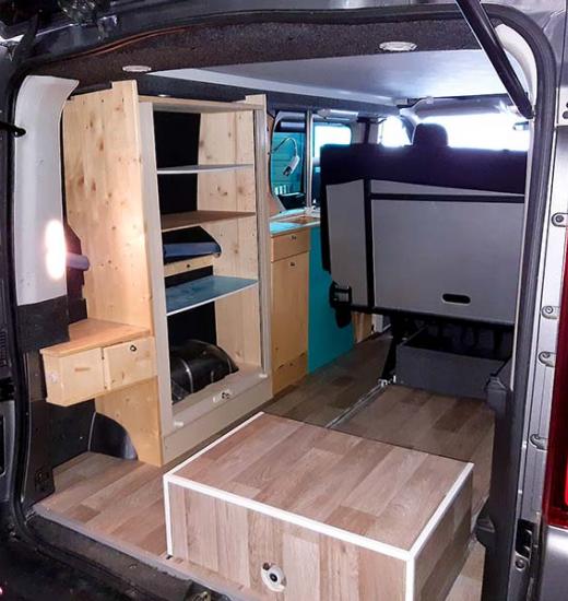 Aménagement arrière Renault Trafic
